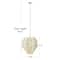 Hello Honey® 17.5" 4-Tier Capiz and Metal Chandelier